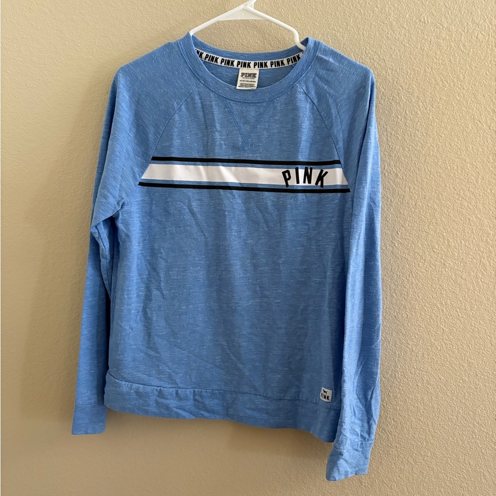 PINK Blue Long Sleeve Shirt